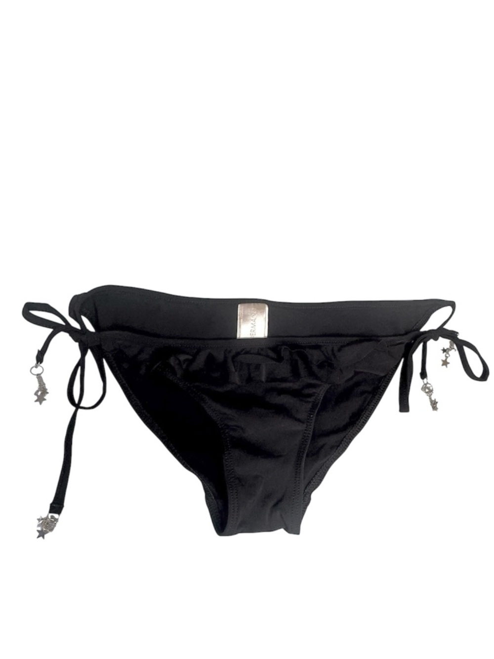 Zimmermann Black Triangle Tie Ruffle Charm Bikini Bottom Size 6/8